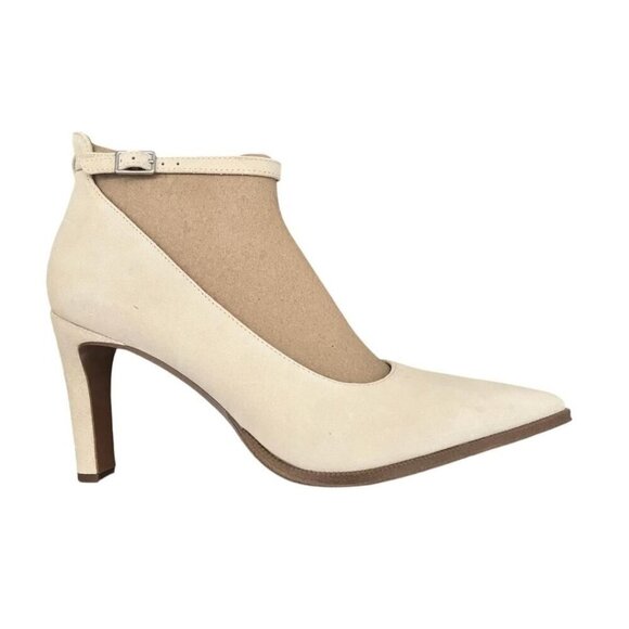 Franco Sarto Womens Gray Suede Adeja Ankle Strap High Heels Sz 10 New - Picture 3 of 10